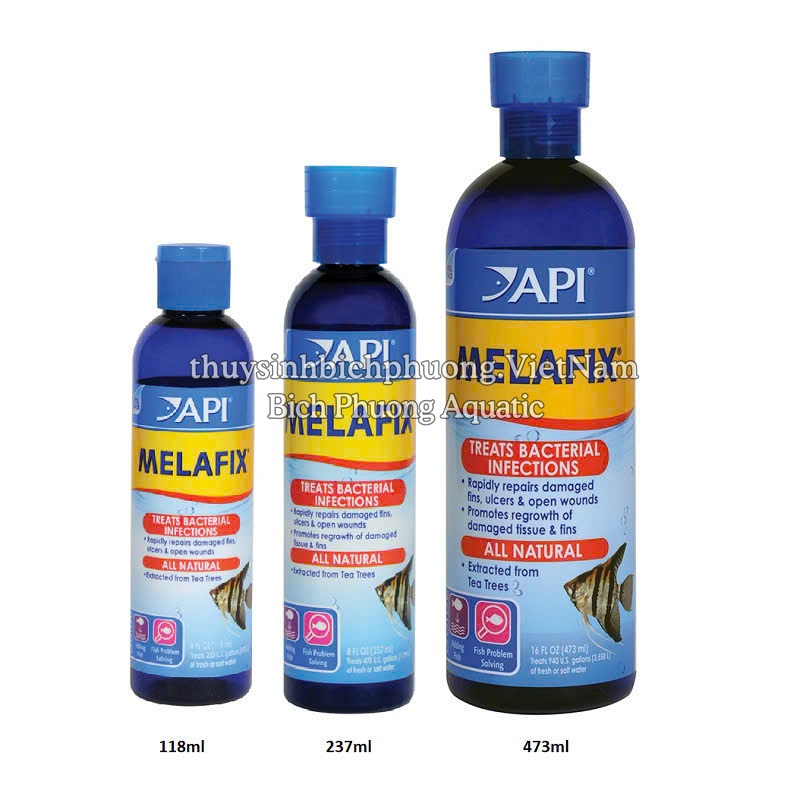 API MELAFIX 118ML | 237ML | 473ML - CHẾ PHẨMỨC CHẾ NẤM, PHÒNG BỆNH SÁT KHUẨN CHO CÁ CẢNH THỦY SINH