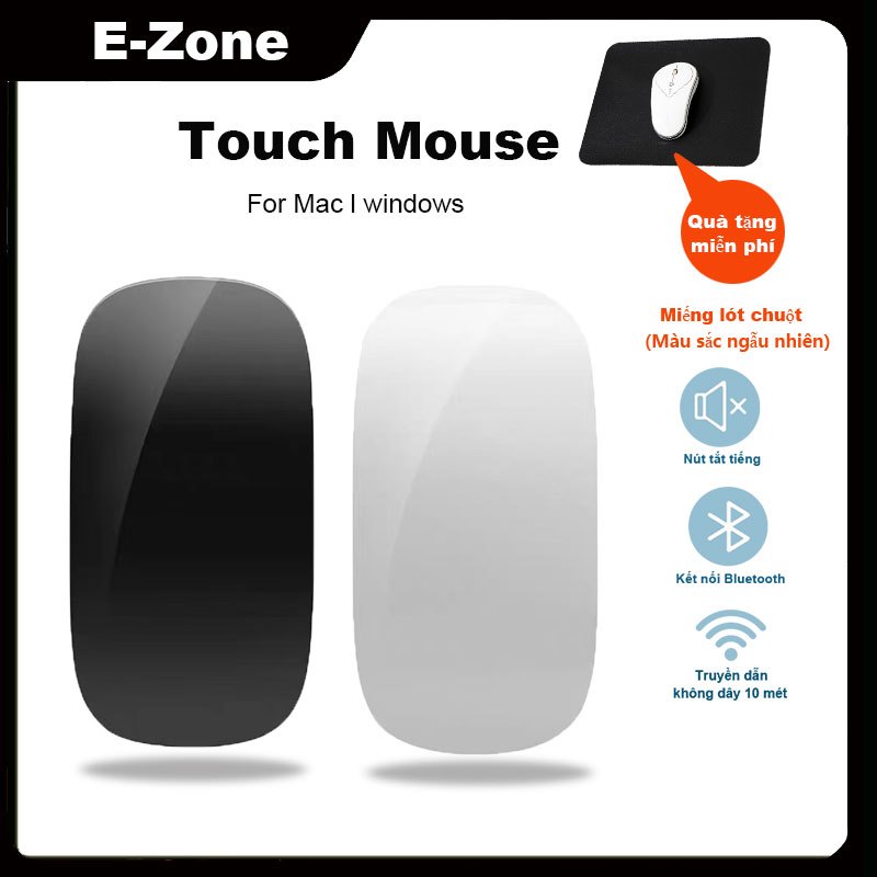 Chuột Bluetooth 5.0 Cảm Ứng  1600dpi Cho Mac Windows Điện Thoại Tablet