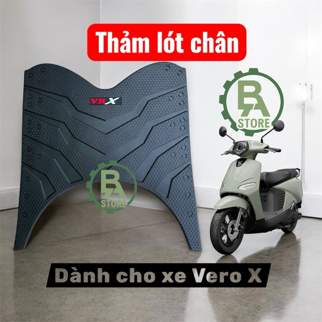 Thảm lót chân dành cho xe điện Vinfast VERO X, Thảm lót sàn xe điện VERO X cao su dày dẻo chống trơn