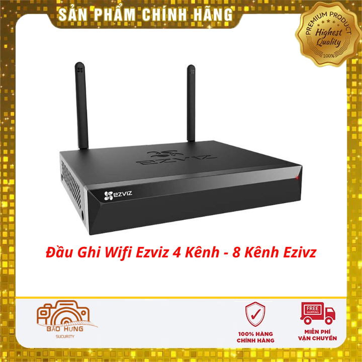 Đầu Ghi Không Dây 8 Kênh EZVIZ X5S 8W Với Đầu Ra HDMI & VGA, Bảo Hành 24 Tháng Chính Hãng