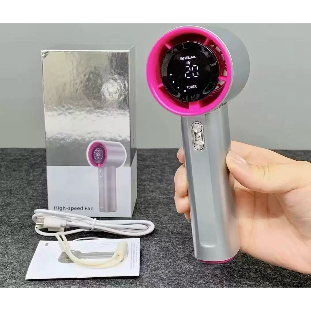 QUẠT CẦM TAY SIÊU MÁT 4000mAh, quạt giống hình chiếc máy sấy tóc