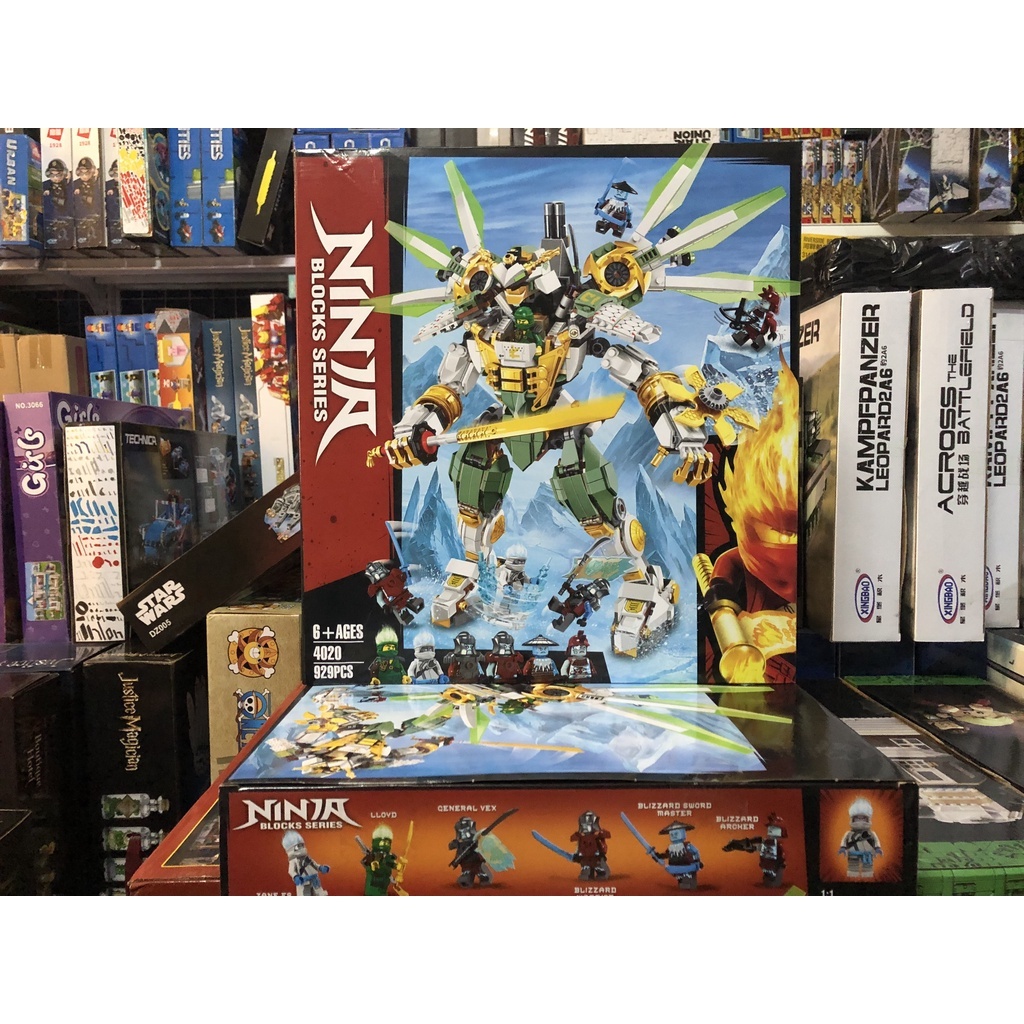 Đồ Chơi Lắp Ráp 4020 Titan Mech Người Máy Samurai của Lloyd 942 mảnh