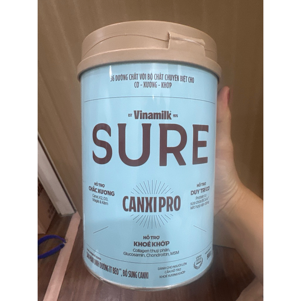 Sữa bột canxi pro 900g date mới 2027