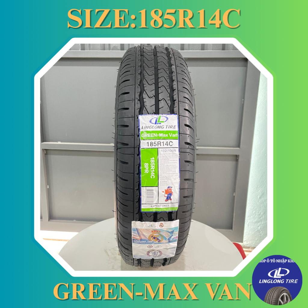 Lốp xe Linglong 185R14C cho Suzuki Carry Pro/Truck, Thaco Towner, Hyundai Porter 150, Ford Transit (