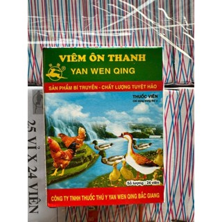 Viêm ôn thanh vỉ 25v, dùng cho gà đá