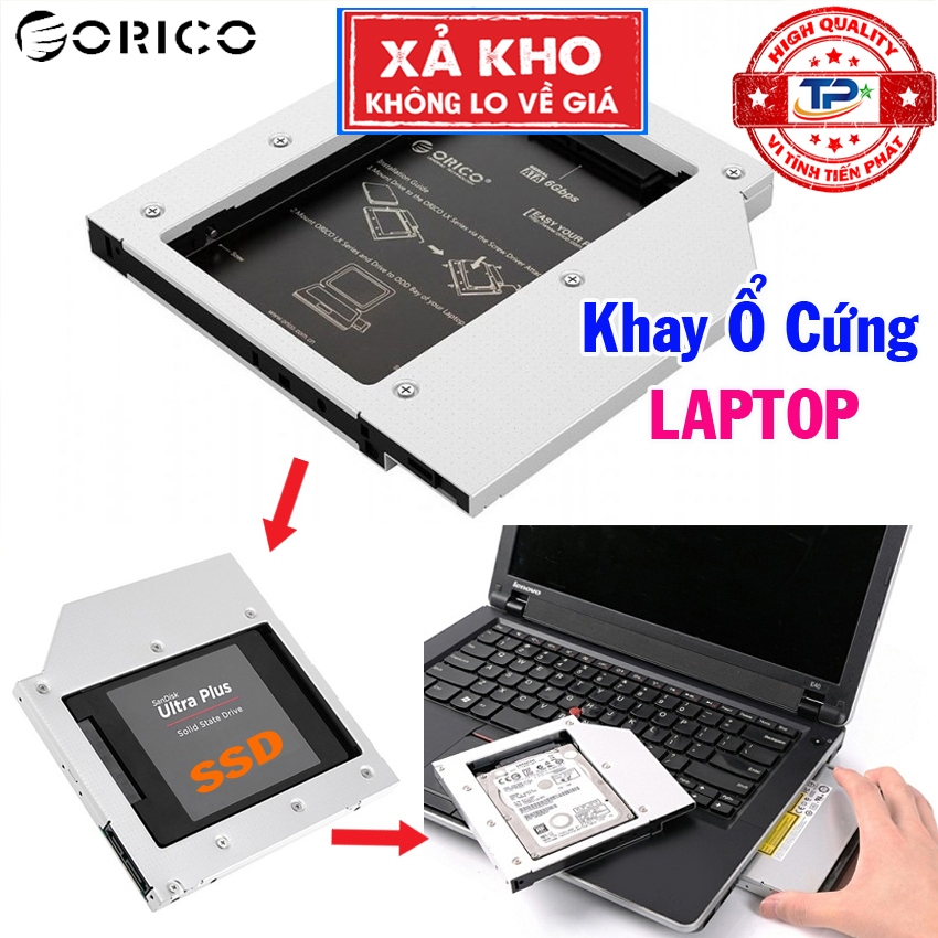 [Xả Kho] Khay Ổ Cứng SSD HDD Laptop Caddy Bay 2.5" ORICO L95SS Mỏng 9.5mm Kết Nối SATA 1,2,3. Mở rộn