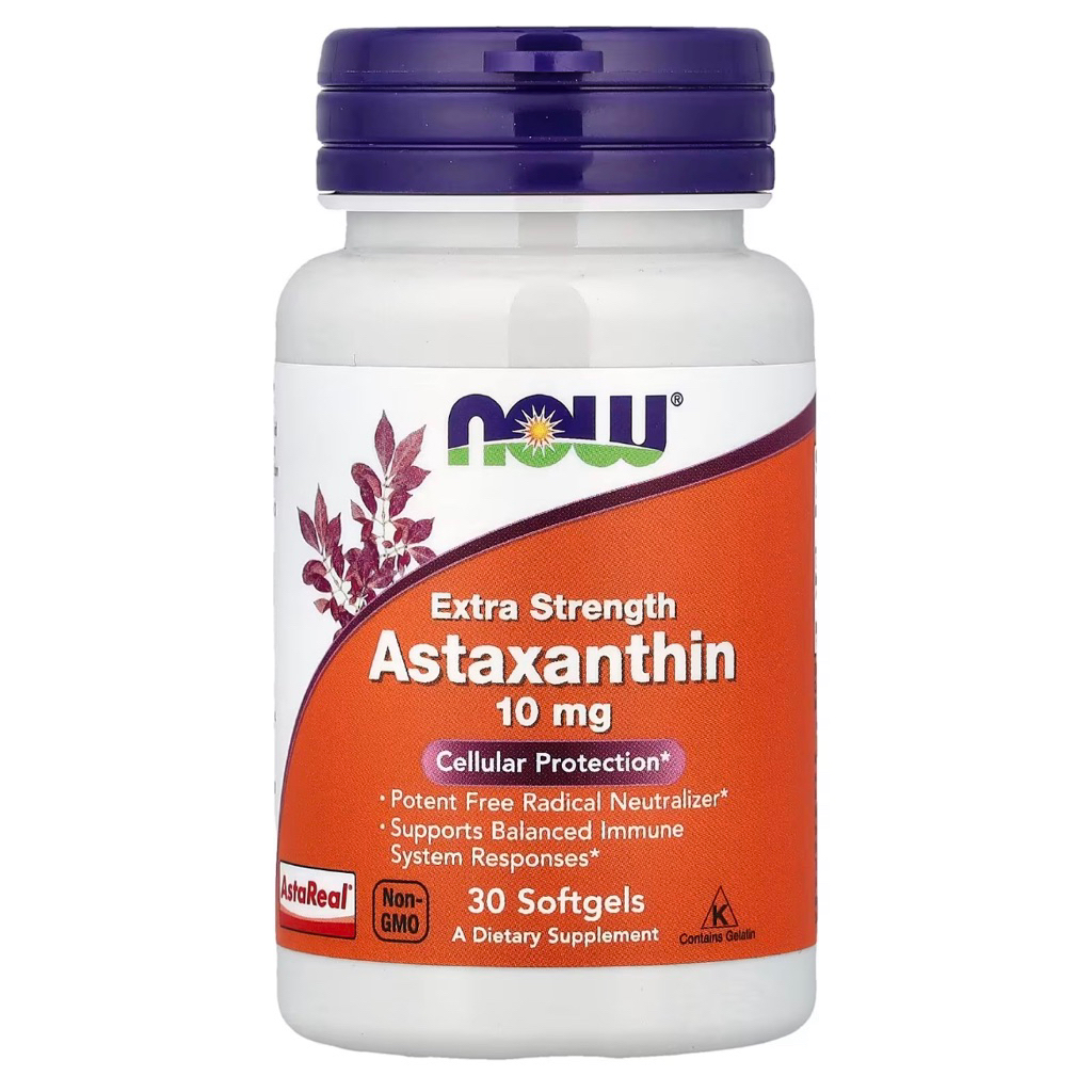 Thực Phẩm Bảo Vệ Sức Khoẻ NOW Extra Strength Astaxanthin , 10mg