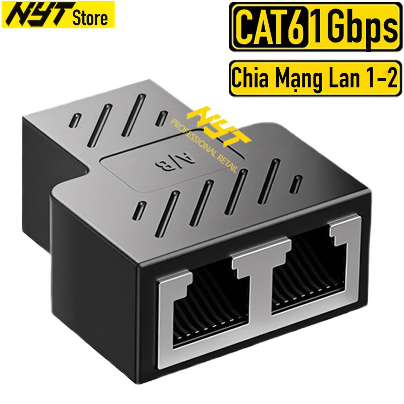 Đầu Nối Dây Mạng RJ45 chia 1 ra 2 Loại Tốt Kéo Dài Lên Đến 100M