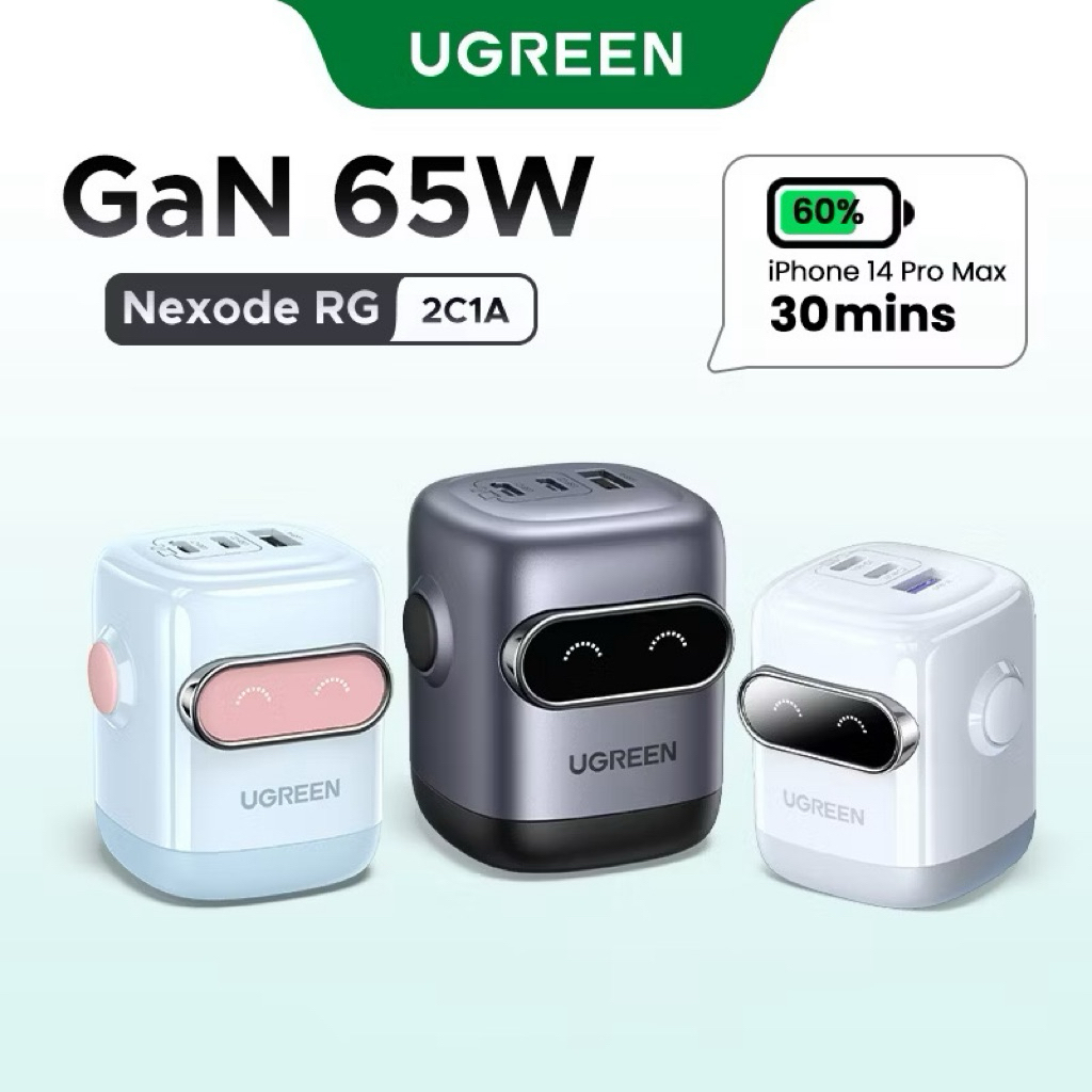 Ugreen Uno 65W 3 cổng Nexode RG