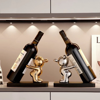  Kệ đỡ rượu decor nhà cửa đồ decor để bàn trang trí phòng khách tượng gốm sứ  không gồm chai rượu  