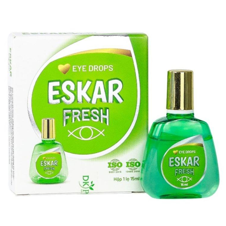 Combo 5 chai nhỏ mắt Eskar Fresh DK Pharma rửa mắt, mỏi mắt, dưỡng mắt mát lành, ngừa bệnh về mắt