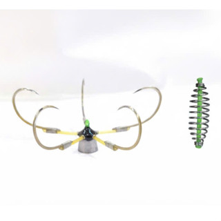  Lưỡi ngũ câu lục dáng xoài không han rỉ Của Phương Thảo Fishing tặng kèm 1 lò xo 