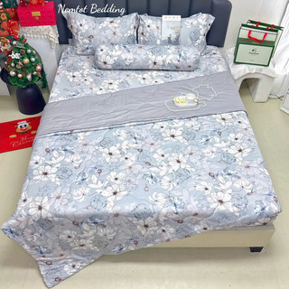  🕎SALE CUỐI NĂM🕎 Trọn Bộ Chăn Ga Lụa Tencel Viscose Thoáng Mát Bộ 5 Món Gồm Chăn _ Nemtot Bedding 