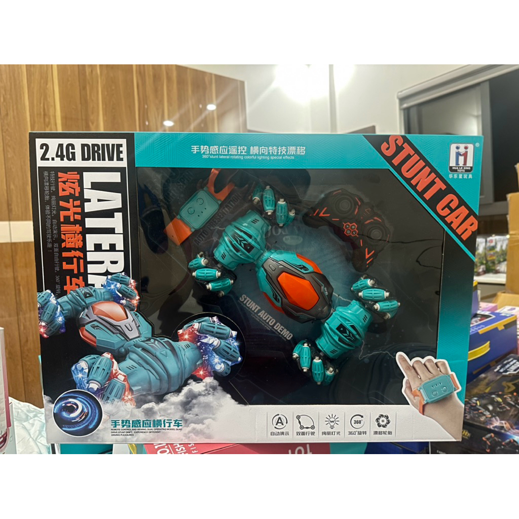 MIỄN PHÍ GÓI QUÀ Đồ chơi Xe Điều Khiển từ xa Stunt Car 360°