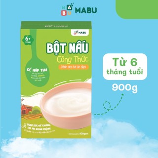 Cháo ăn Dặm Bột ăn Dặm Mabu 900g [Date 2027]