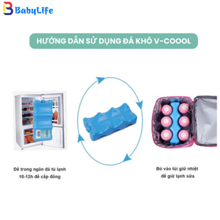 Đá Giữ Lạnh Sữa Vcoool 3 Rãnh – Đá Gel Chính Hãng Trữ Sữa Đi Làm, Túi Giữ Nhiệt