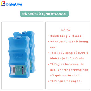 Đá Giữ Lạnh Sữa Vcoool 3 Rãnh – Đá Gel Chính Hãng Trữ Sữa Đi Làm, Túi Giữ Nhiệt