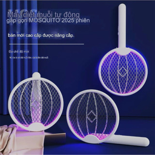Vợt Muỗi Gấp Gọn 2 Trong 1 Tự Động , Máy Bắt Muỗi Có 2 Lớp Lưới Bảo Vệ hàng nhập khẩu cao cấp