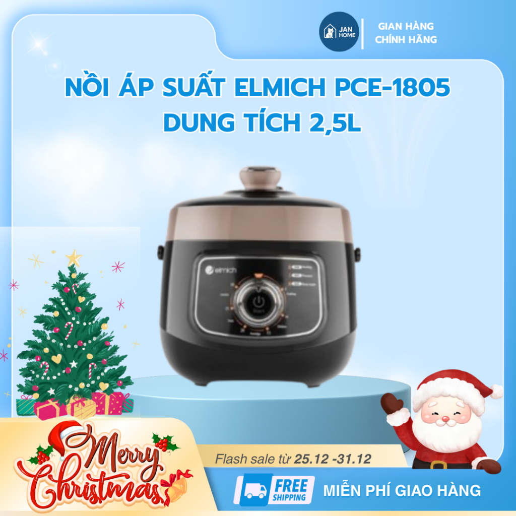 Nồi áp suất Elmich PCE-1805 dung tích 2,5L