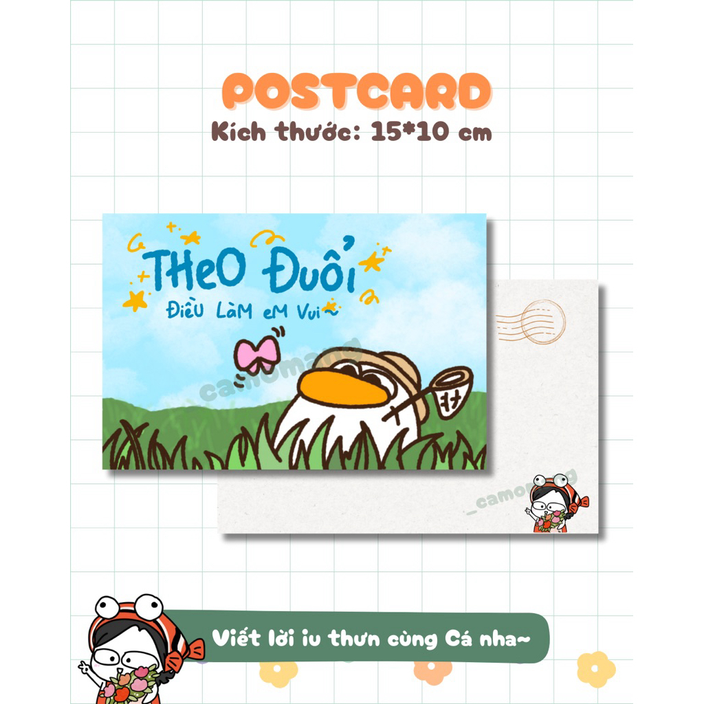 P03 Postcard - Theo đuổi điều làm em vui