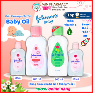   Chính Hãng  Dầu Massage Và Dưỡng Ẩm Cho Bé Johnson's Baby Oil 200ml - Minpharmacy 