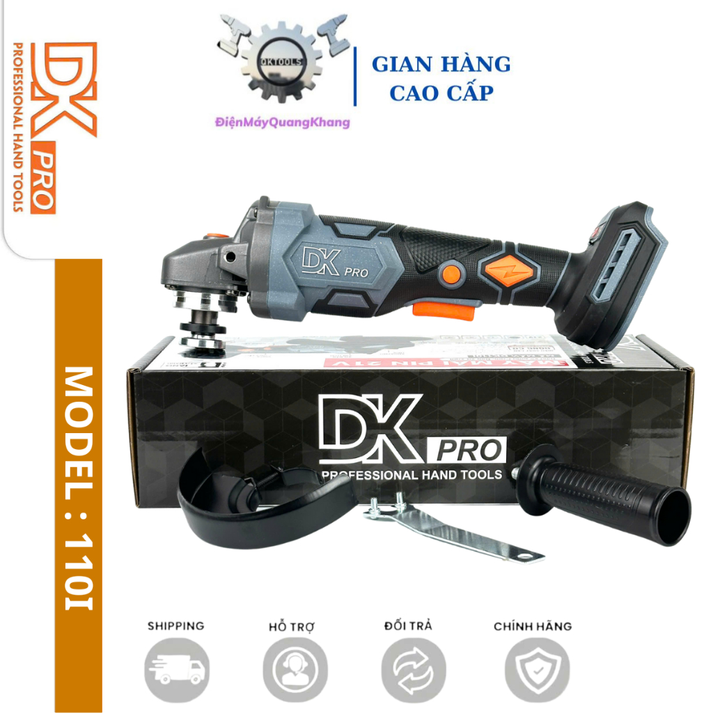 Thân Máy Mài Pin DKPRO DK1101 Động Cơ Không Chổi Than Chân Pin Phổ Thông