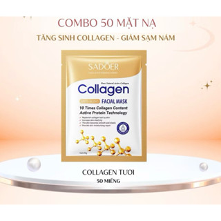  Combo30-100miếng nạ collagen yến tươi  cấp ẩm dưỡng trắng ,giảm nám sạm tàn nhan  trẻ hóa da tăng đàn hồi,săn chắc da 