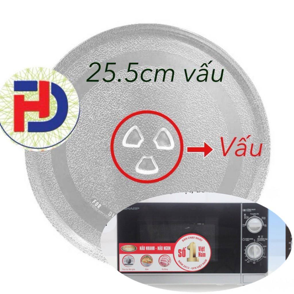 Đĩa lò vi sóng Sharp R-205VN(S) 20 lít hàng mới