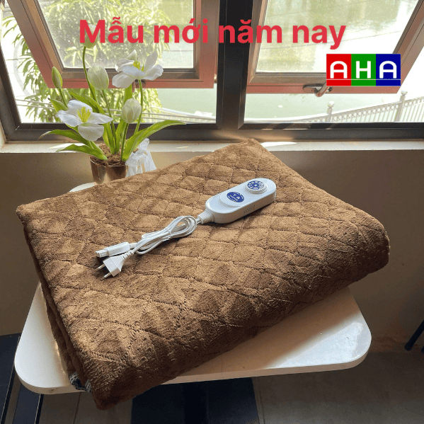  Đệm điện AHA Kyungdong Hàn Quốc vải nỉ nhung 140x180cm hàng chất lượng cao 