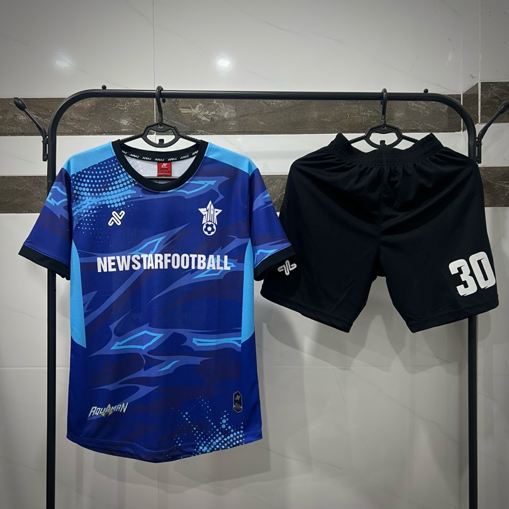 Quần Áo Bóng Đá Aquaman In Tên Theo Yêu Cầu - Đồ Thể Thao Thoáng Mát Hút Mồ Hôi Tốt