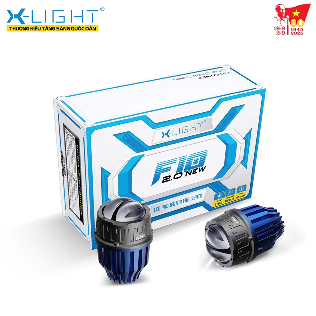 Đèn  Bi Gầm X-LIGHT F10 2.0 NEW - BI GẦM 2 INCH 3 NHIỆT MÀU