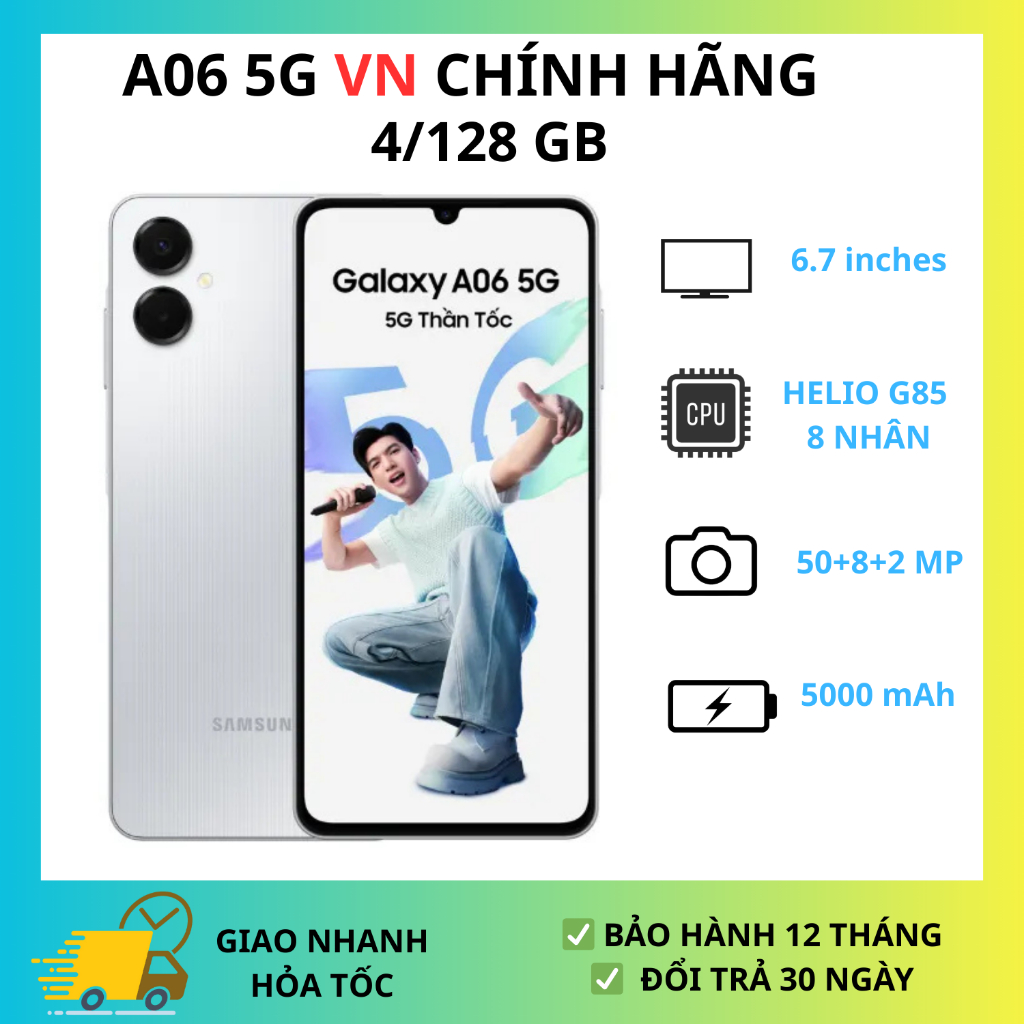 Điện Thoại Samsung Galaxy A06 5G (4/128) - Mới Chính Hãng VN