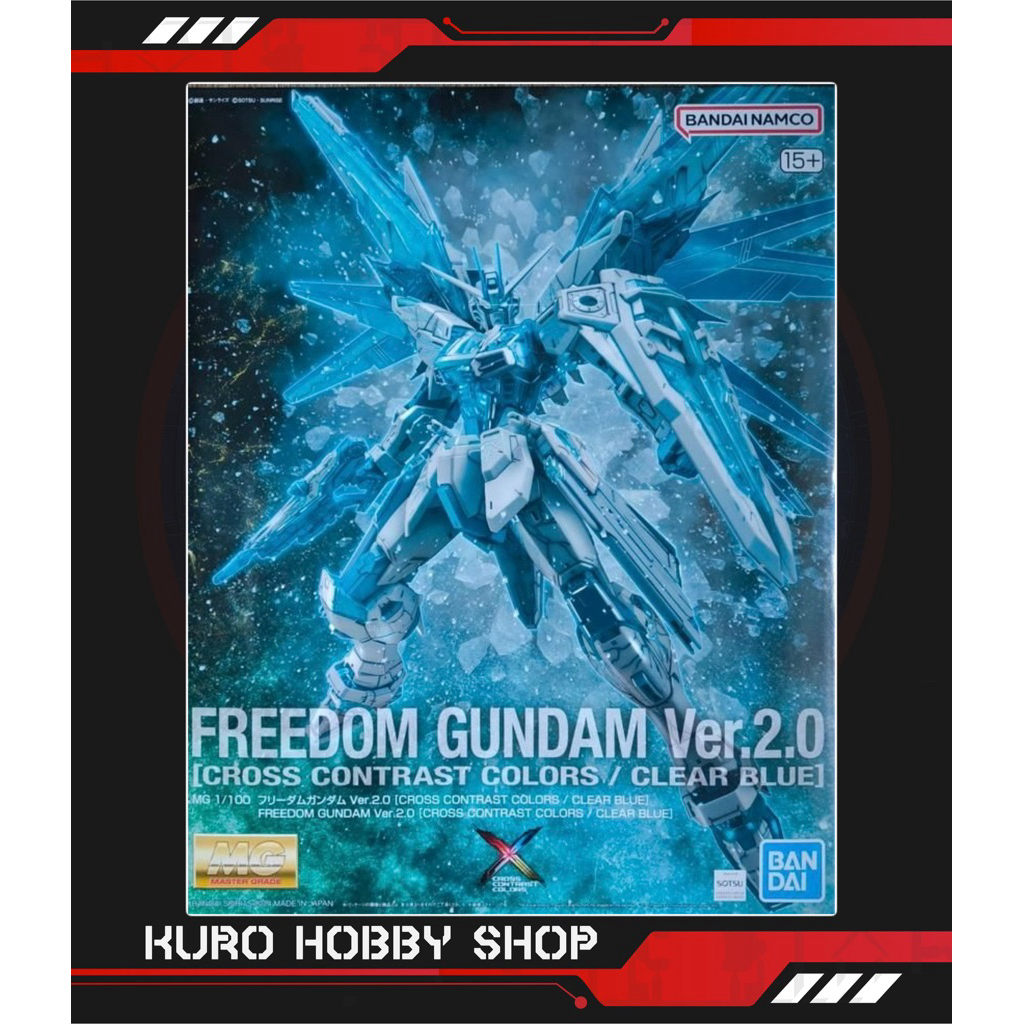 [CÓ SẴN] MG 1/100 Freedom Gundam Ver 2.0 - Cross Contrast / Clear Blue
