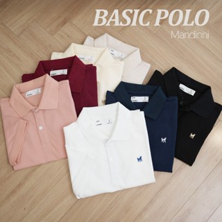  Áo Thun Nam Cao Cấp Polo COTTON BASIC Cổ Bẻ MANDINNI  Menswear Có Cổ 