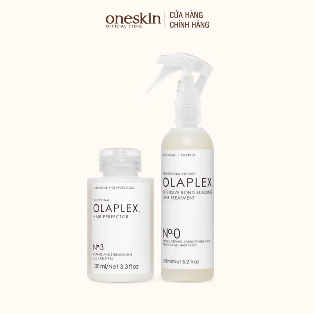 Bộ phục hồi liên kết tóc tại nhà Olaplex NO0 155ML + NO3 100ML