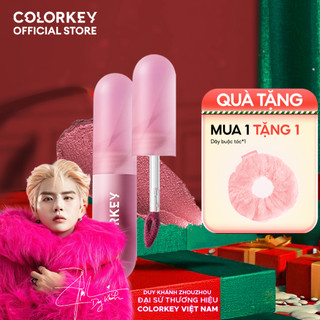   LIVE  Son Kem Bùn COLORKEY Lip Mud Chất Son Mềm Mịn Che Vân Môi Tốt Màu Sắc Thời Thượng 2g 