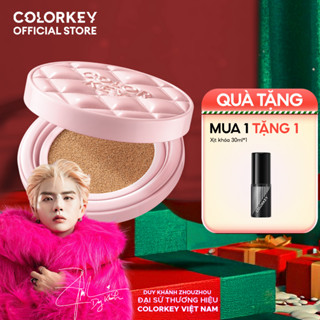   LIVE  Cushion Chống Nắng SPF 50+ PA++++ COLORKEY Kẻ Ô Hồng Mỏng Nhẹ Giữ Lớp Make-Up Lâu Trôi 11g 