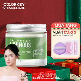   ĐỘC QUYỀN  Mặt Nạ Kem Bùn Trà Xanh COLORKEY Làm Thông Thoáng Lỗ Chân Lông Cho Làn Da Rạng Rỡ Hộp 60g 