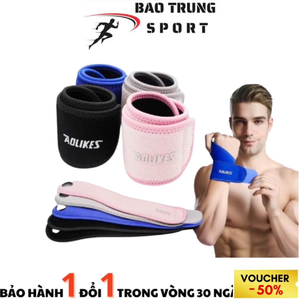 Băng quấn cổ tay Aolikes 7937 Đai quấn bảo vệ cổ tay hỗ trợ nẹp xương ống khớp cổ tay AOLIKES