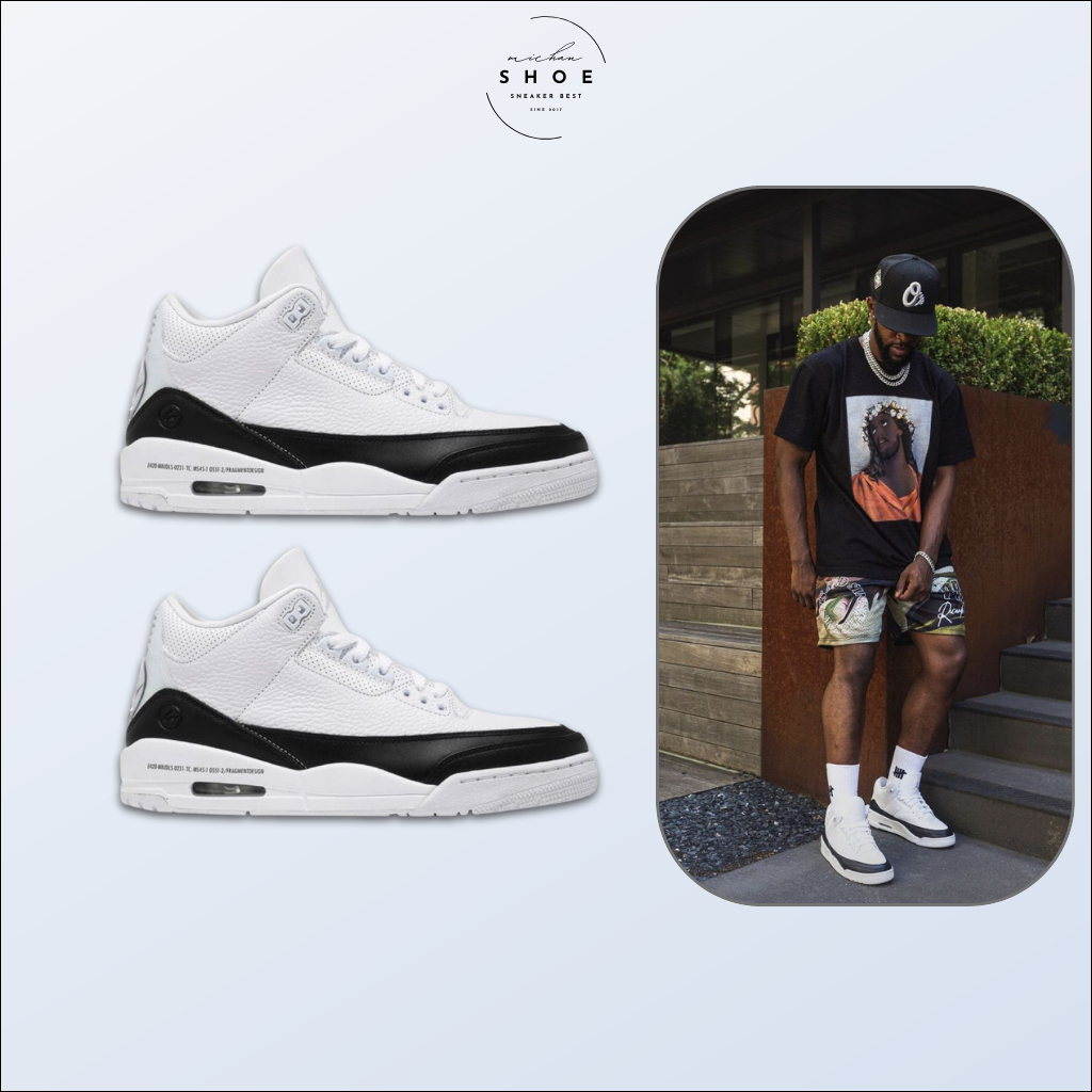 Giày Thể Thao Sneaker JD3 Trắng Đen – Êm Chân, Form Chuẩn, Streetwear & Hottrend