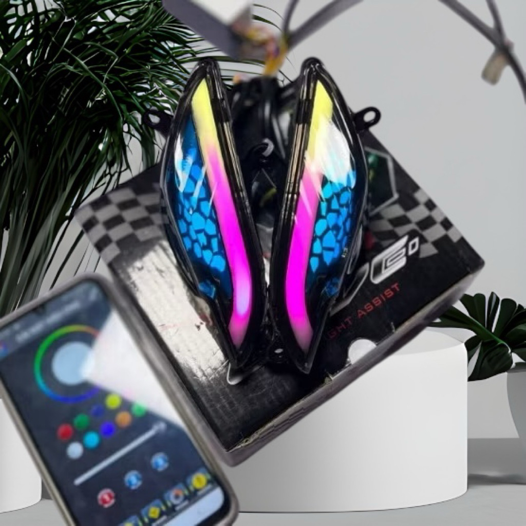 Bộ Xi Nhan Audi I8 Điều Chỉnh Màu Qua App Lắp Đặt Wave 100/110 Kèm Công Tắc,Role Cực Hót.