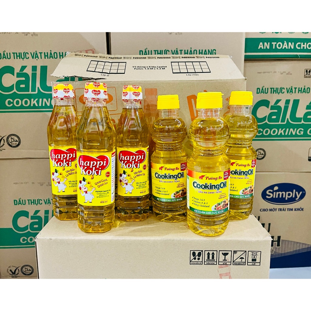 Dầu thực vật Tường An/Happi Koki chai (400ml)