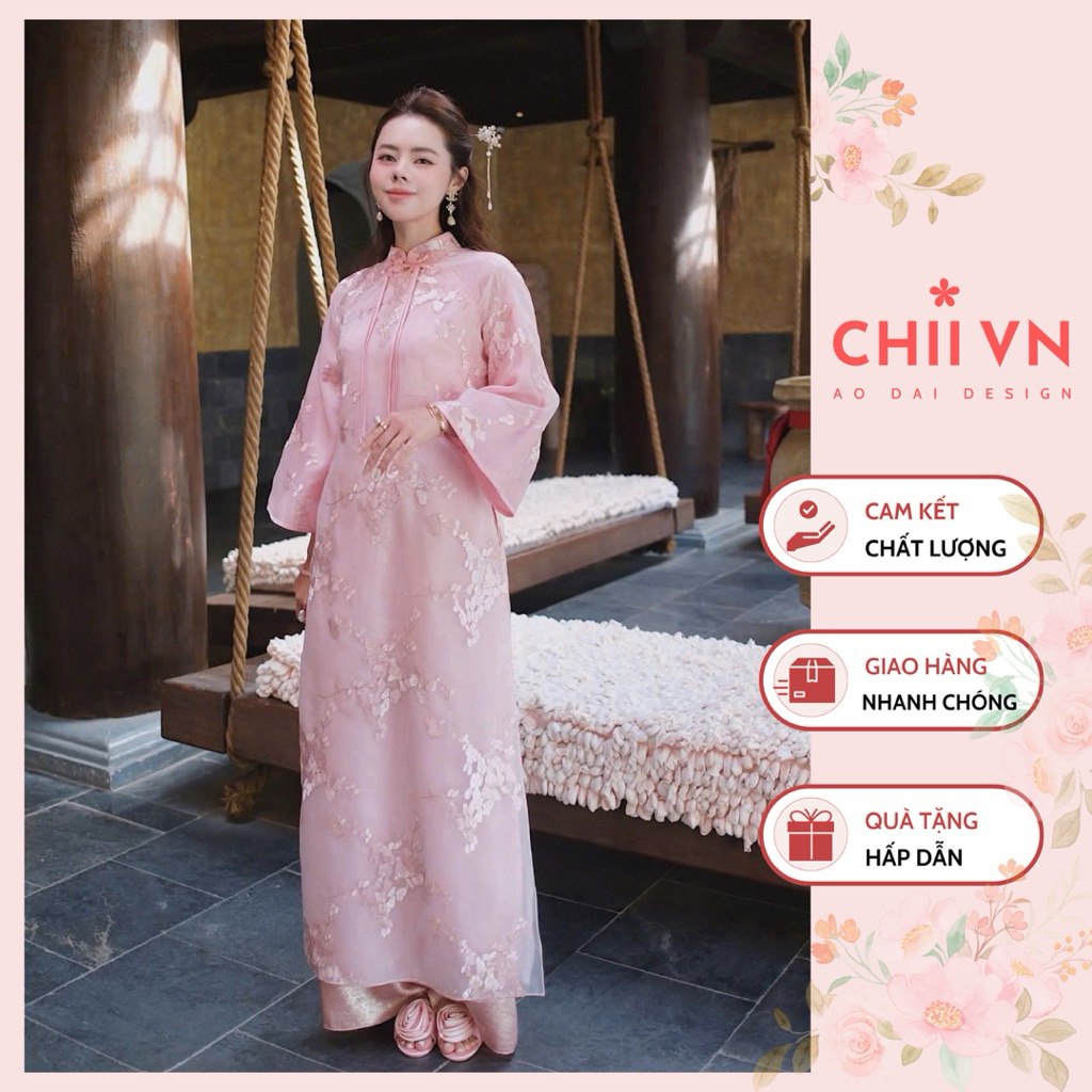 Áo Dài Thêu Vân Nhã, Áo Dài Cách Tân Cao Cấp