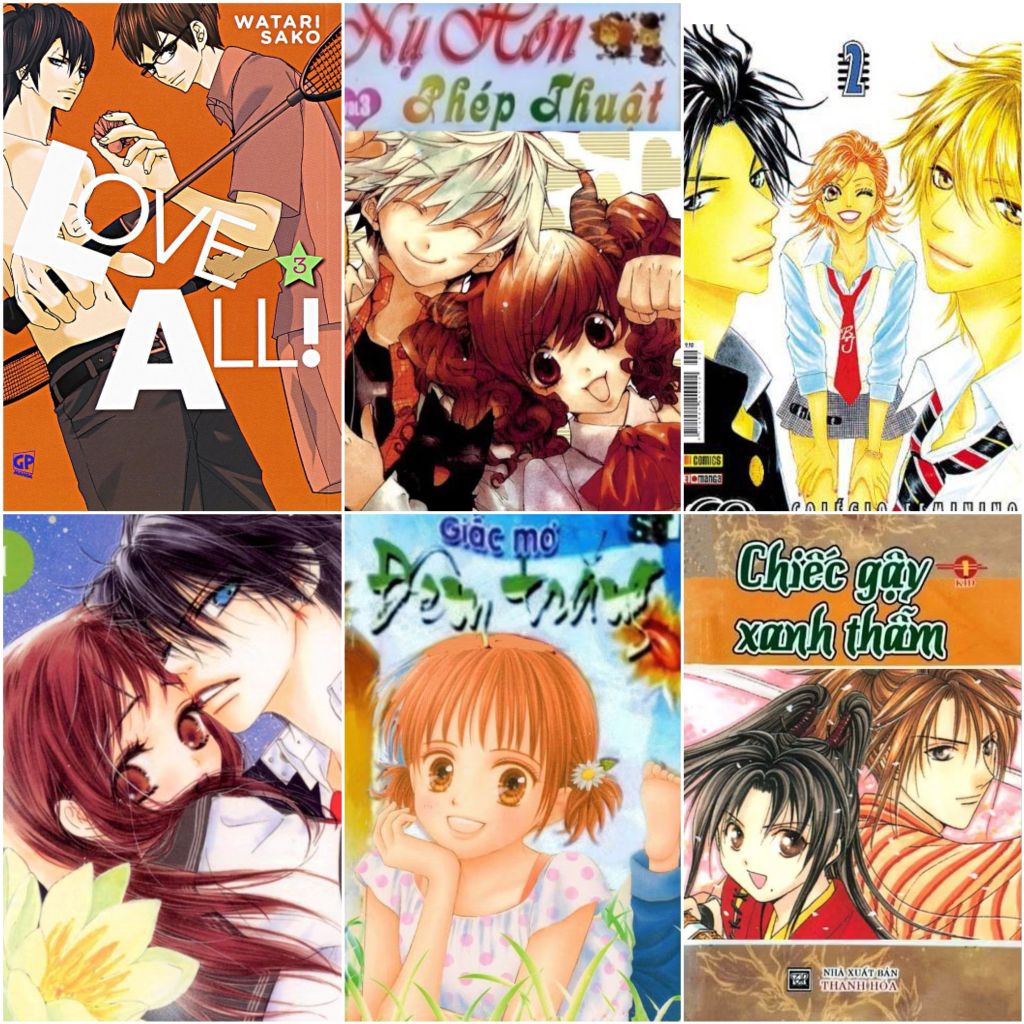 Sổ tay tổng hợp manga Shoujo ngắn Full 3t Hàng Việt C.ũ