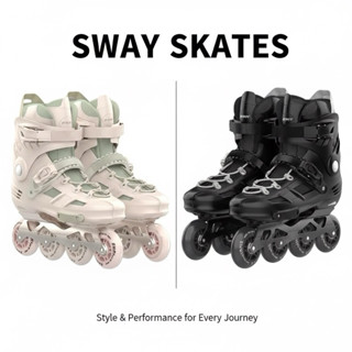  Giày trượt patin người lớn SWAY-W2 size 35-44 bánh cao su PU phát sáng LED boots giày có thể tháo rời vệ sinh 