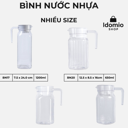 Bình Nước Nhựa PC  Nhiều  Size