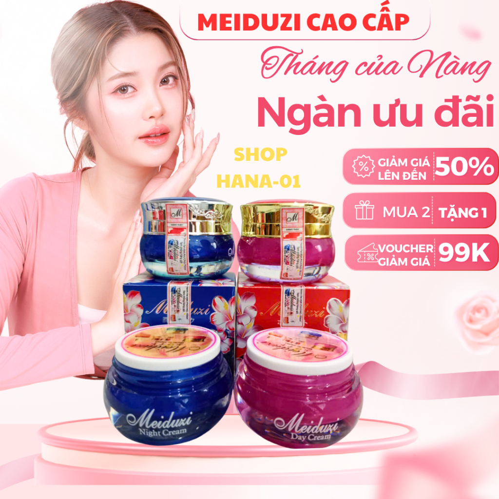 Kem dưỡng ẩm da mặt meiduzi BỘ CAO CẤP ( NGÀY + ĐÊM ) cao cấp