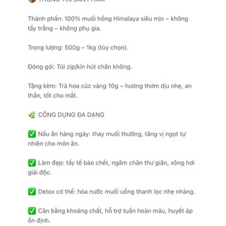 (Mã NSF02P125 giảm 25K) Muối hồng Hymalaya 1kg/500gr