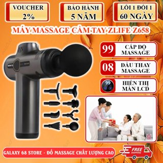Máy Massage Cầm Tay Zlife Z658 Chính Hãng, 99 Cấp Độ, Súng Massage Giảm Đau Nhức Mỏi Hiệu Quả