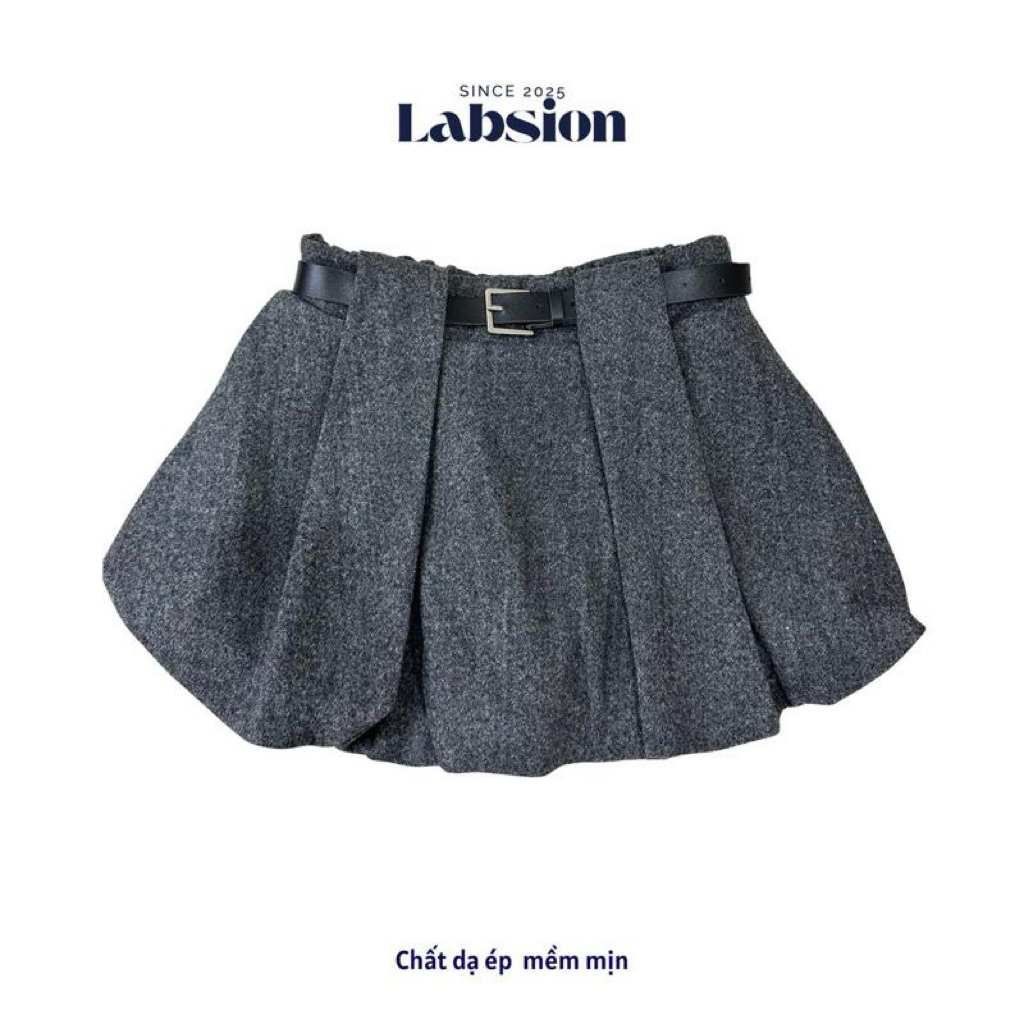 [LABSION] Chân Váy bí xòè CHẤT DẠ ÉP dày ẩm áp